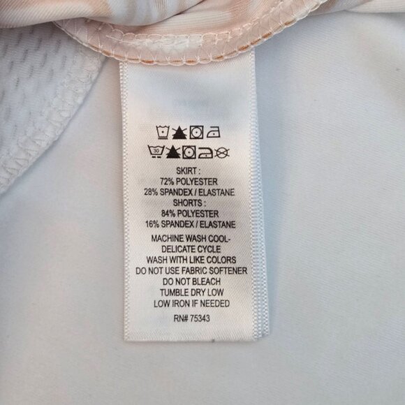 Tommy Bahama Golf Skort Orange White L Pickleball Athleisure Sporty Resort NWT - Picture 8 of 11